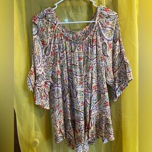 No brand Boutique XL Paisley 3/4 sleeve blouse.